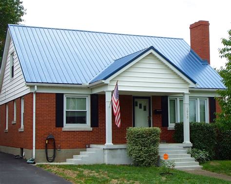 metal roof on brick house|brick house metal roof pictures.